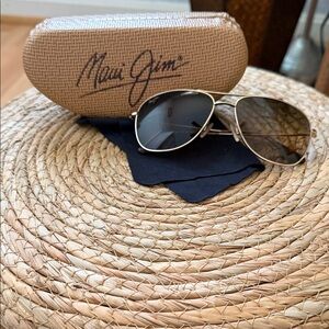 Maui Jim Gold Frame Sunglasses